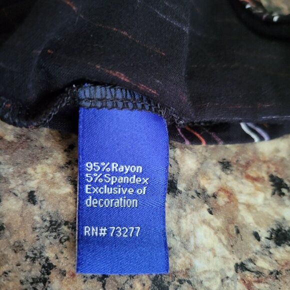 Apt. 9 dress office stretchy knit Colorful XL Shift Professional keyhole chic - Picture 14 of 15